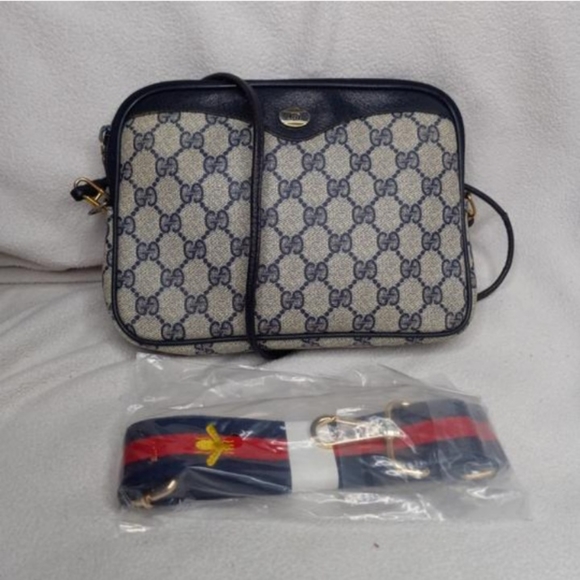 Authentic Vintage Gucci GG Monogram Supreme Clutch Fanny Bum Waist Belt Bag - Picture 4 of 12